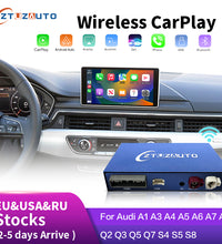 Wireless Apple CarPlay Android Auto Interface for Audi A1 A3 A4 A5 A6 A7 A8 Q2 Q3 Q5 Q7, with Mirror Link AirPlay Car Play Functions