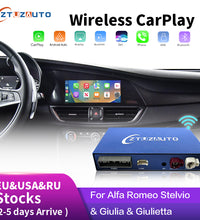 2024 Android Mirror Link AirPlay Car Play Function Wireless Carplay Auto for Alfa Romeo Stelvio & Giulia & Giuliett 14-19 Models