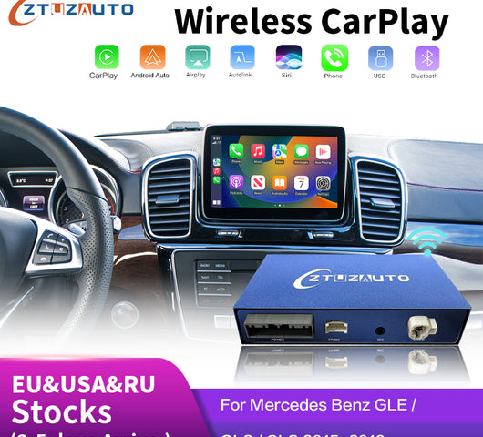 Wireless CarPlay for Mercedes Benz GLE GLS CLS 2014-2018, with Android Auto Mirror Link AirPlay Car Play Functions