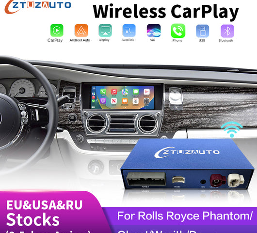 Wireless Apple Carplay For Rolls Royce Phantom/Ghost/Dawn 2006-2018 with Android Auto Airplay Car Play Autolink Functions Module Box