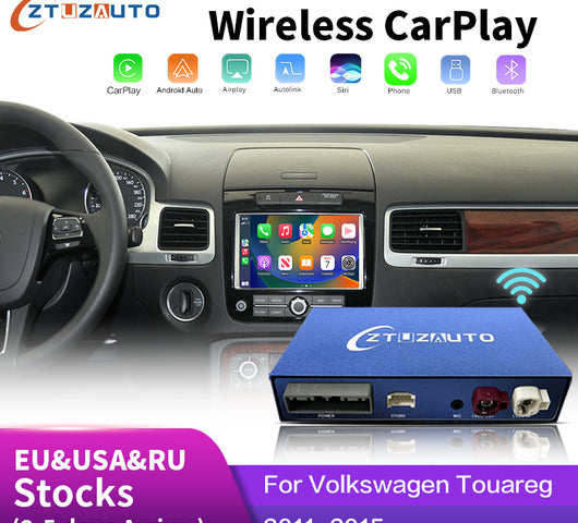 Wireless Carplay & Android Auto Module For VW Volkswagen Touareg RNS850 2011-2015 Mirror Link AirPlay Recoder Car Accessories