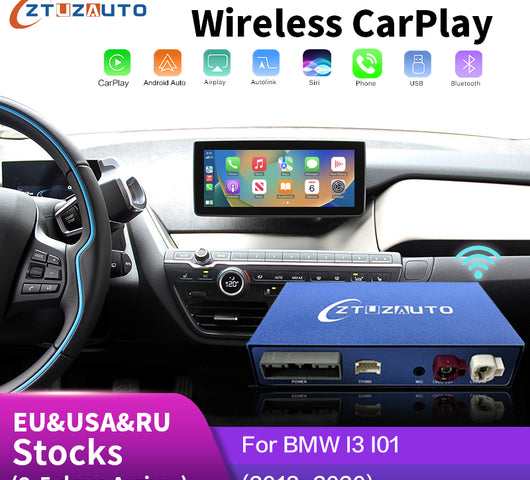 Wireless CarPlay for BMW i3 I01 NBT/EVO System 2013-2020, with Android Auto Mirror Link AirPlay Car Play Function