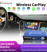 Wireless Apple Carplay For Porsche 911 Bosxter Cayman Macan Cayenne Panamera PCM/CDR Android Auto Support Rear Camera