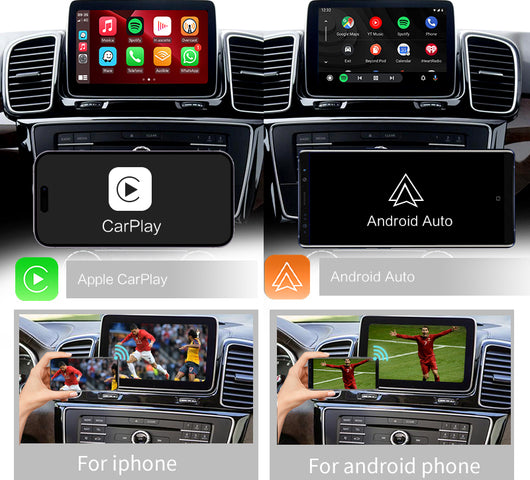 Wireless CarPlay for Mercedes Benz GLE GLS CLS 2014-2018, with Android Auto Mirror Link AirPlay Car Play Functions