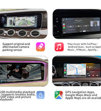 Wireless CarPlay for Mercedes Benz S-Class W222 W217 2014-2018 E-Class 2014, with Android Auto Mirror Link AirPlay Car Play