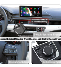 Wireless Apple CarPlay Android Auto Interface for Audi A1 A3 A4 A5 A6 A7 A8 Q2 Q3 Q5 Q7, with Mirror Link AirPlay Car Play Functions