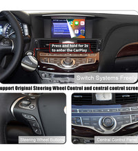 Wireless Apple CarPlay Android Auto for Infiniti  QX60 QX60 Q70 2014-2020 Aftermarket Car Play Upgrade Retrofit Kit